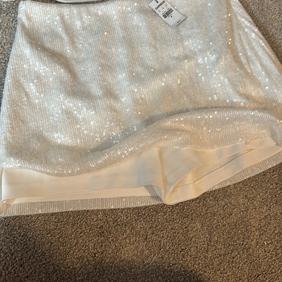 Express off white sequin slot and crop top set! NWT - Picture 2 of 2